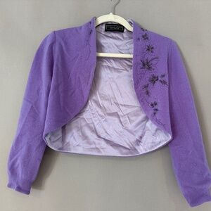 Richard Tyler vintage lavender silk lined sweater size small